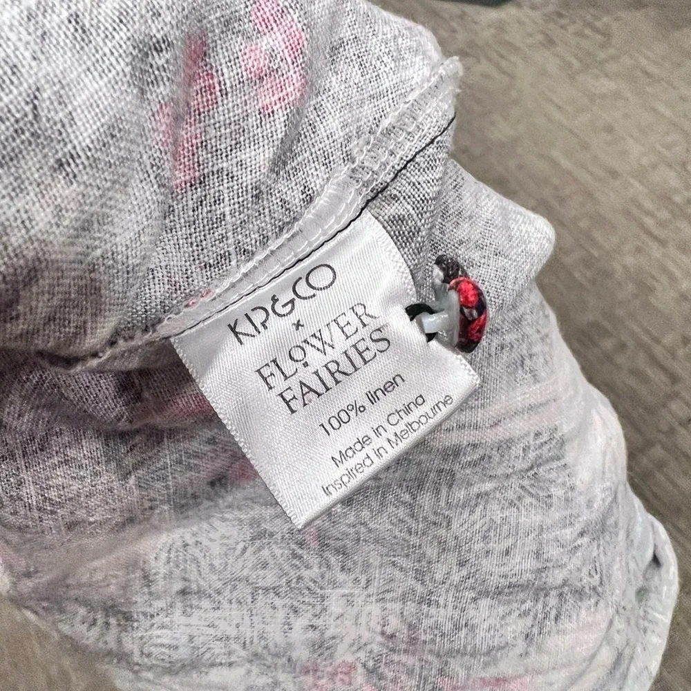 Kip & Co Flower Fairies Christmas Angel Heirloom Linen Pinafore Dress - Picture 6 of 13